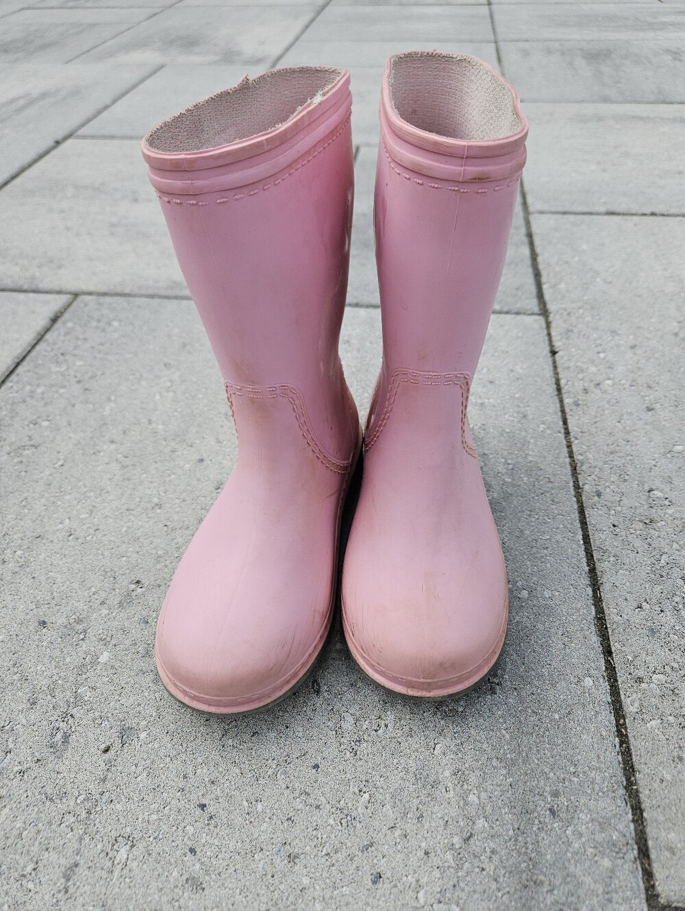 Alisa Line Kids Pink Waterproof Rain Boots